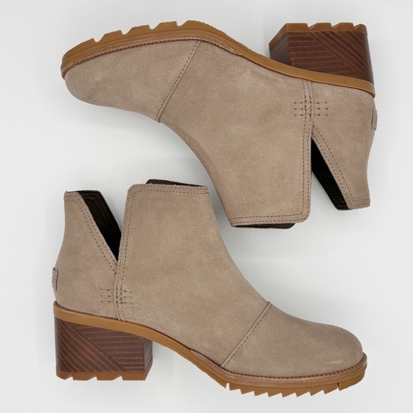 Sorel Cate Cut Out Ankle Bootie 7.5 Ash Brown Women's - Picture 6 of 10